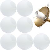 7 Globos Vidro 15cm Esfera Bola Bolinha Jabuticaba Branco