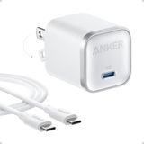 Carregador Anker Nano 45w Tipo C De Carregamento Rápido Branco