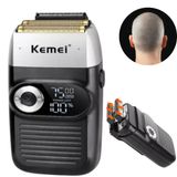Barbeador Kemei Km-2026 Inox Para Barbear Rápido