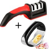 Kit Utensílios Elegante: Triturador E Afiador Portátil