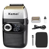 Barbeador Kemei Km-2026 Recarregável Para Barba E Cabelo