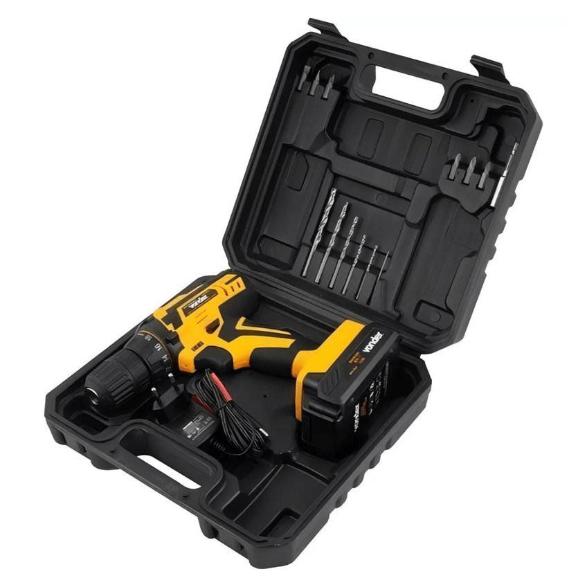 Parafusadeira Furadeira Pfv012 A Bateria 12v Com Kit Vonder - imagem 4