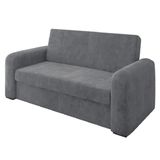 Sofá Cama Versátil 2 Lugares Veludo Selmer