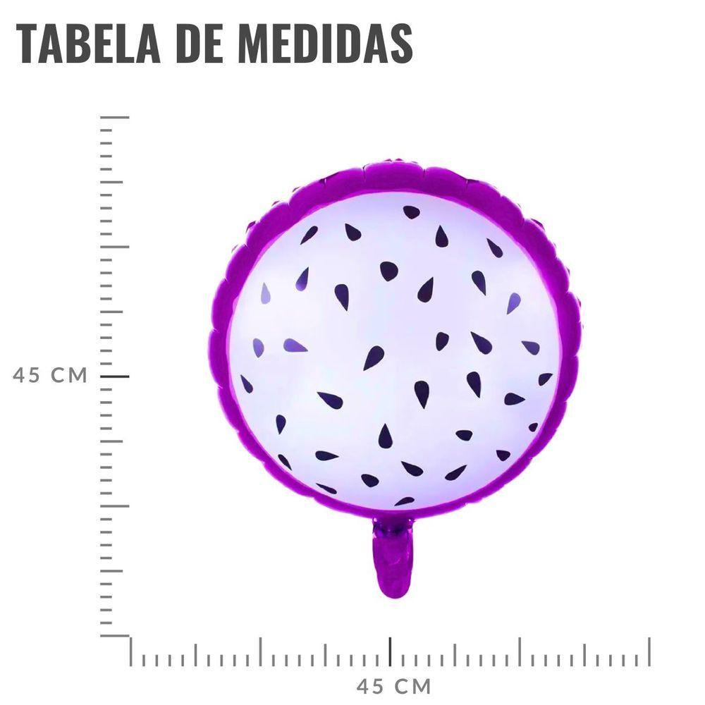 Encontraproduto.com.br - Balão Metalizado Pitaya - 18 Polegadas