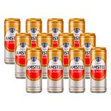 Cerveja Lager Premium Puro Malte Amstel Lata 350ml com 12 unidades