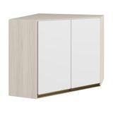 Armario Canto Obliquo 2 Portas Mdf 75cm Kali 12209 Branco Uv Nicioli
