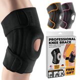 Joelheira Dr. Brace Elite Com Estabilizadores Laterais E Almofadas De Gel