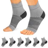 Meias De Compressão Para Pés Paplus Para Fascite Plantar, 6 Pares