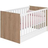 Berço Infantil Mini Cama Mdp Doce Mel Carvalho/branco