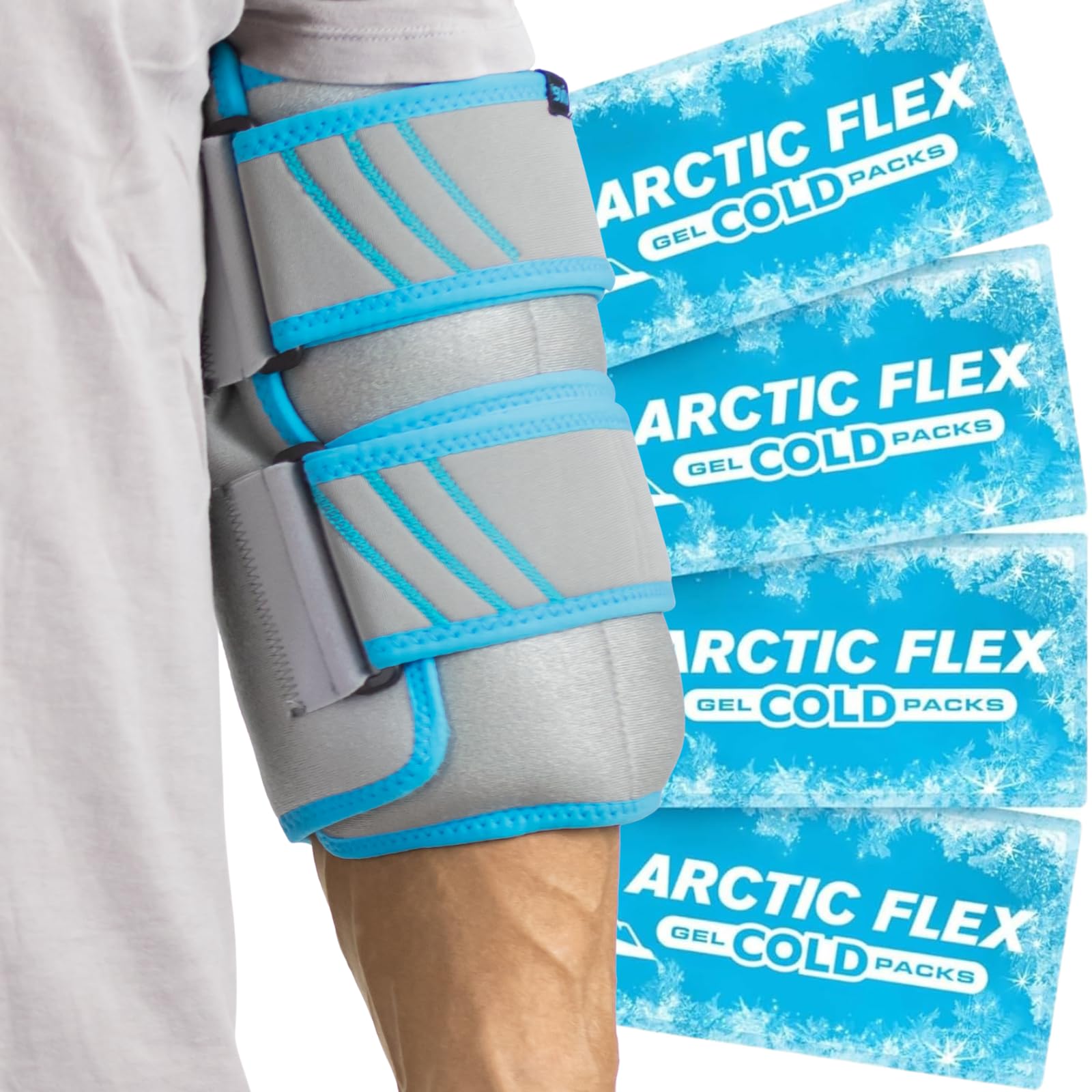 Elbow Ice Pack Wrap Vive Ultra Cold Gel Reutilizável