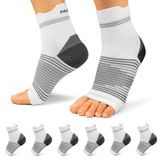 Meia De Fascite Plantar Paplus Com Mangas De Compressão Para Pés (6 Pares)