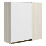 Armario Canto Reto 2 Portas Mdf 86 Cm Kali 12043 Branco Uv Nicioli