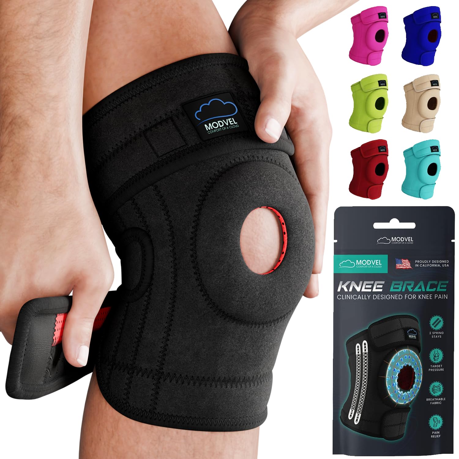 Joelheira Modvel Elite Para Homens E Mulheres Support Running