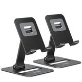 Suporte Para Celular Nulaxy Dual Folding, Pacote Com 2 Unidades, Preto