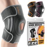 Joelheira Dr. Brace Elite Com Estabilizadores Laterais E Almofadas De Gel