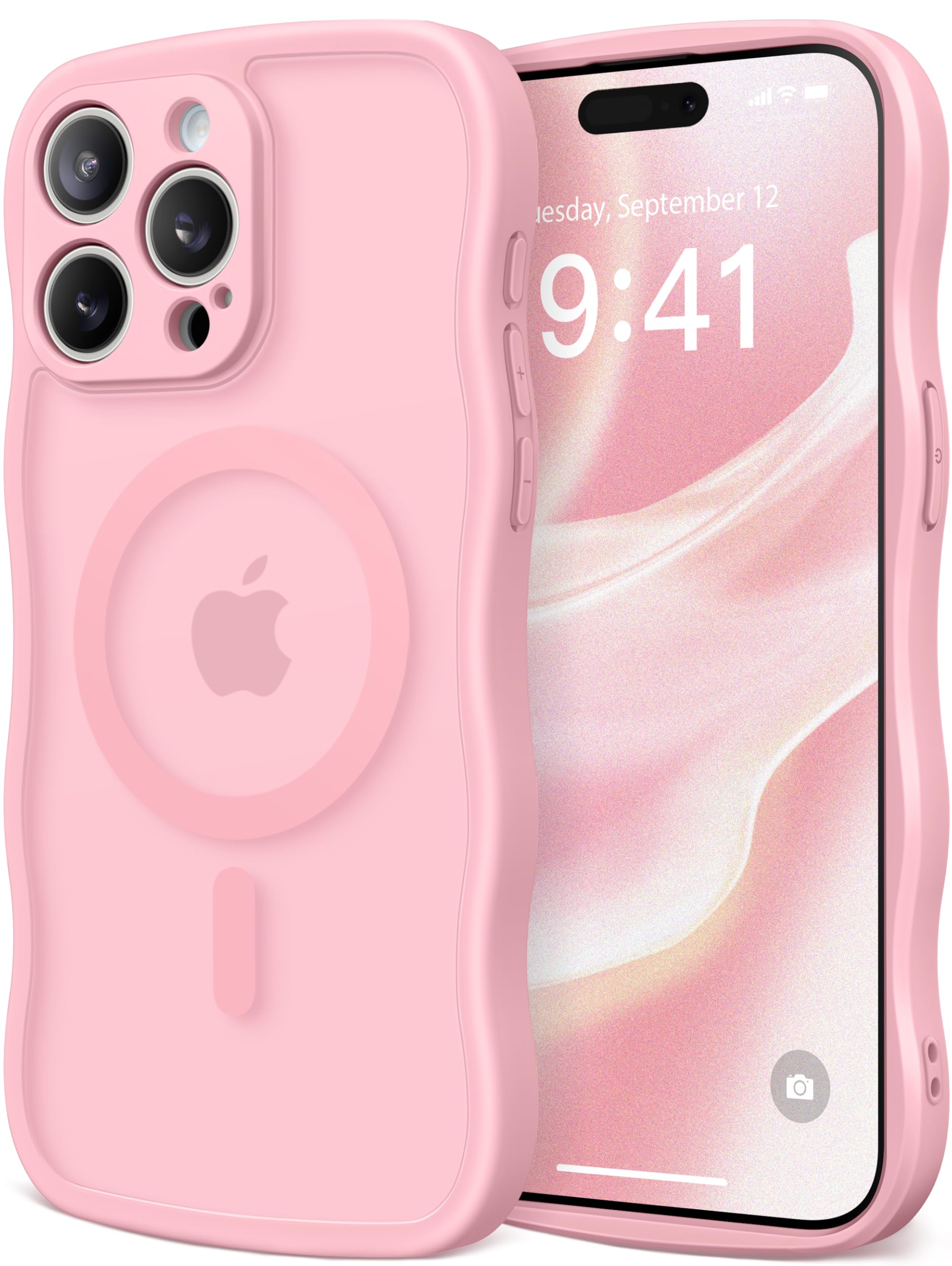 Capa De Telefone Capraro Cute Para Iphone 15 Pro Max Rosa Pêssego