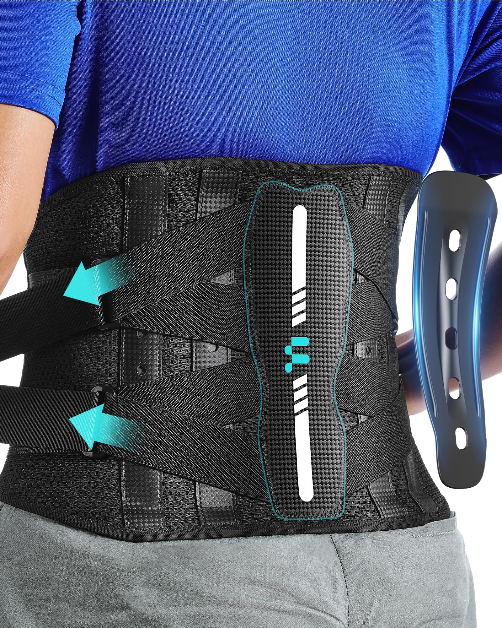 Back Brace Fitomo Lightweight Carbon Fiber Splints Masculino