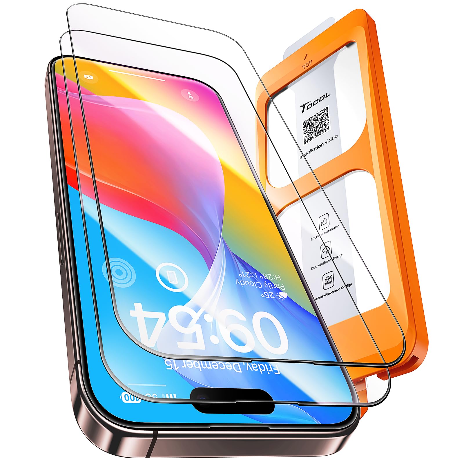 Protetor De Tela Tocol Para Iphone 16 Plus/iphone 15 Plus