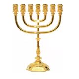 Candelabro Menorah Sete Pontas - Menora Grande - De Israel