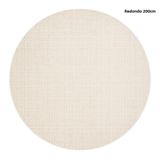 Tapete De Sala Pelo Baixo Redondo 200cm - Vener 088 - 200cm