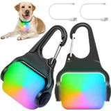 Dog Collar Light Outpest 4 Modes Clip On Recarregável, Pacote Com 2