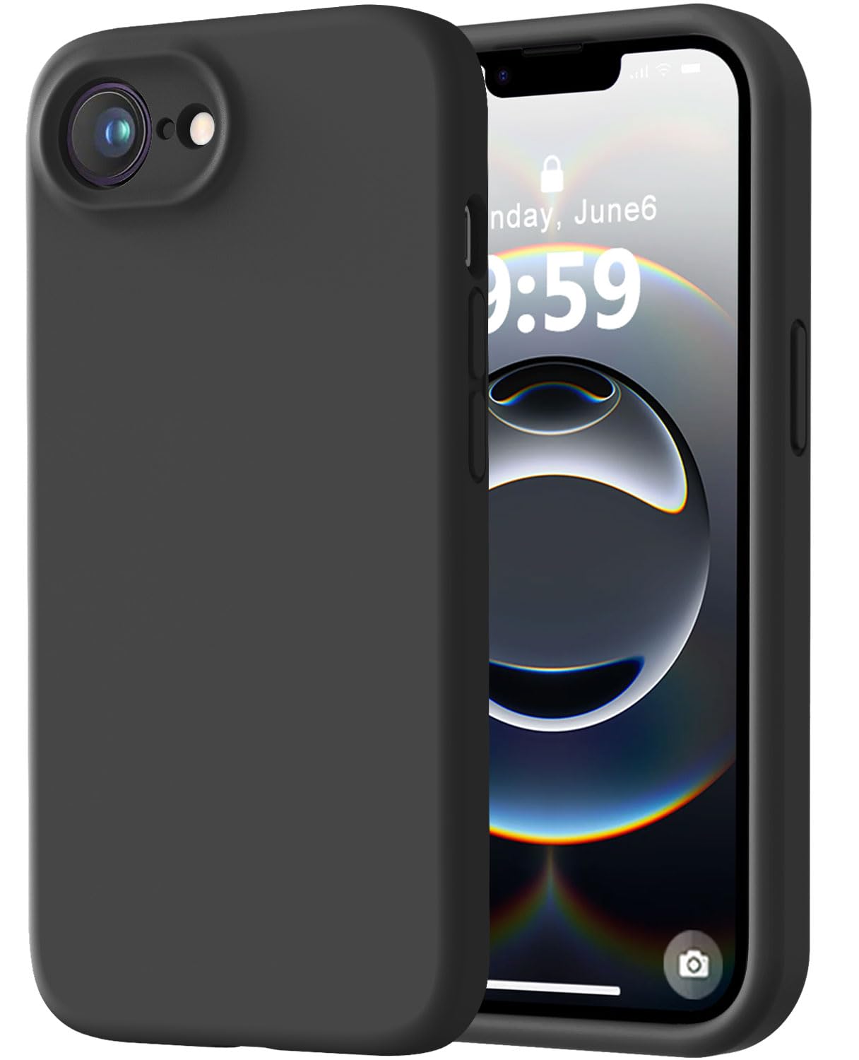 Capa De Celular Love 3000 Projetada Para Iphone 16e 6.1" Preta