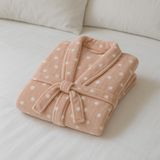 Roupão De Plush Peluciado Toque De Seda Vintage M Ball Rose