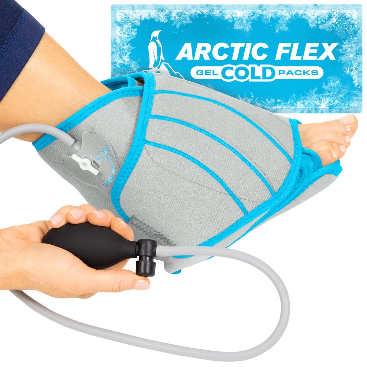 Compression Ankle Ice Pack Wrap Vive Para Alívio Da Dor Nos Pés