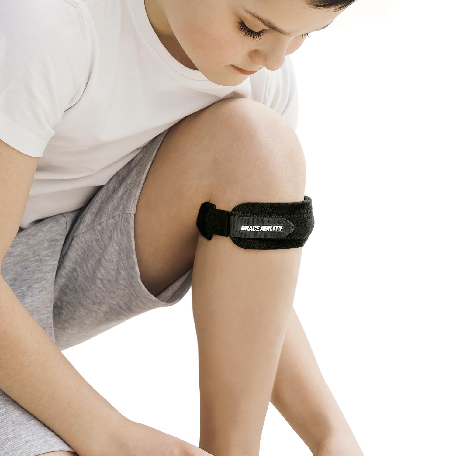 Pulseira De Joelho Braceability Kids Patellar Tendon Support
