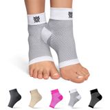Meias De Compressão Bitly Plantar Fasciitis Relief White M