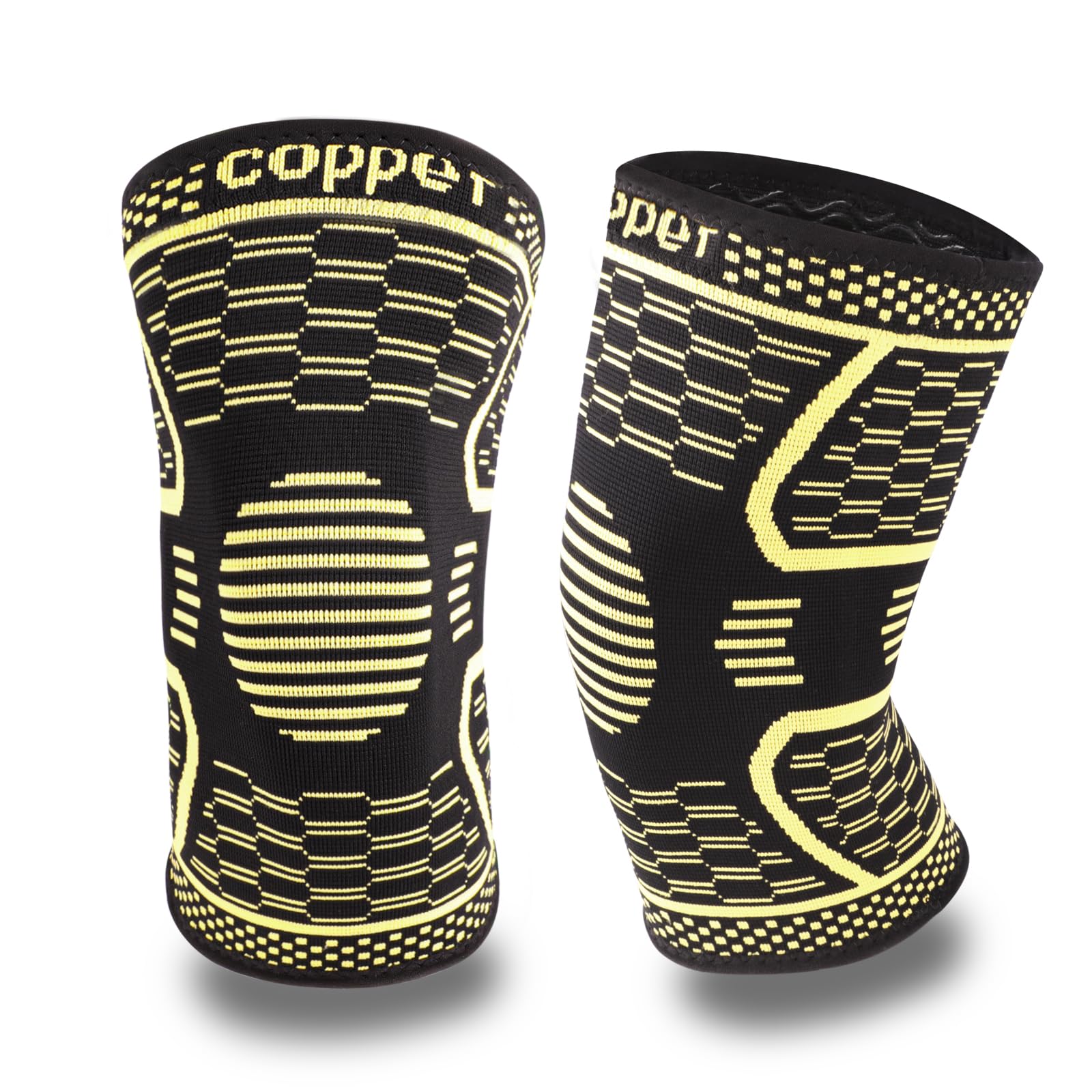 Joelheiras Aitusi Copper Compression Para Homens E Mulheres (pacote Com 2)