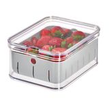 Recipientes De Armazenamento De Produtos Idesign Plástico Reciclado Transparente/cinza