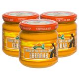 Kit Com 3 Molho De Queijo Cheddar Dip Cantina Mexicana 190g