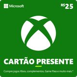 Gift Card Digital XBox Cash R$ 25