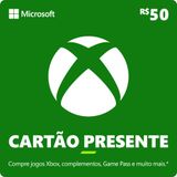 Gift Card Digital Xbox Cash 2022 50BRL