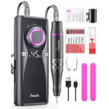 Furadeira De Unhas Elétrica Yomanta 45.000 Rpm Usb Recarregável