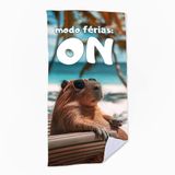 Toalha De Praia - Capivara Em Férias