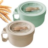 Conjunto De Tigelas De Ramen Para Micro-ondas Muuboox, Pacote Com 2 Unidades Com Tampa, 850 Ml, Sem Bpa