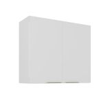 Armário Aéreo Duplo Itatiaia Renova Com 2 Portas, 1 Prateleira E 80cm De Largura - Branco Neve