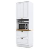 Torre Quente 2 Portas 2 Gav 72cm C350 Americana Branco Nature Henn