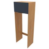 Armário De Geladeira Bartira Cristal Mdp 15mm Com 1 Porta E Lateral - 80cm De Largura - Lâmina Mel