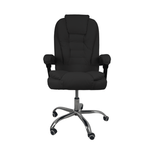 Cadeira De Escritório Presidente Reclinável Ergonômica - Preto