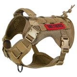 Colete De Arnês Para Cães Onetigris Tactical No-pull Xs Coyote Brown