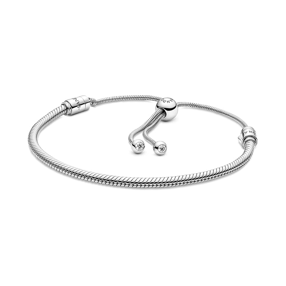 Pulseira Charm Pandora Moments Snake Chain Slider Feminina - Carrefour
