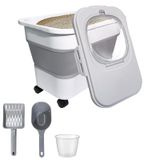 Recipiente De Armazenamento De Maca Para Gatos Secoat Dobrável 9,4x24x32cm