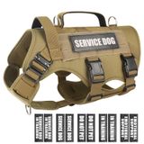 Colete Para Cães Winsee Service Dog Para Cães Médios Marrons