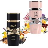 Perfume Feminino Yara Rosa 100ml + Perfume Asad Preto 100ml Eau De Parfum