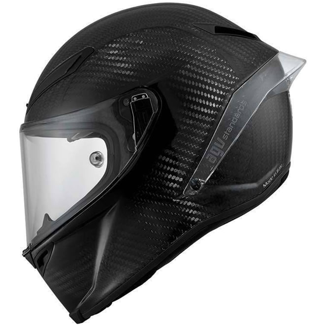 Capacete Agv Pista Gp Carbon Solid (fibra De Carbono) Preto