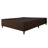 Cama Box Base Casal Queen 1,58m Suede Marsala