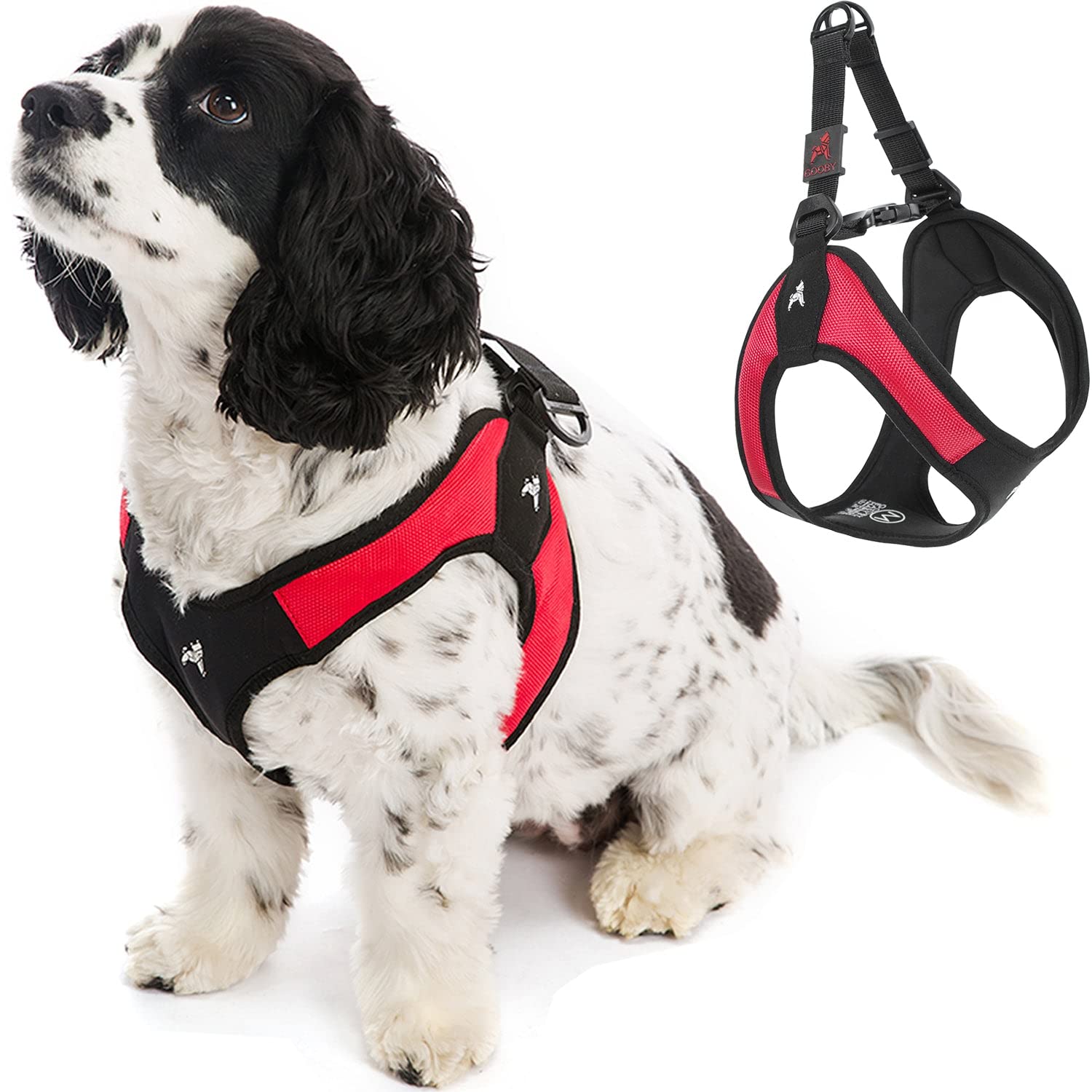 Harness Gooby Escape Free Easy Fit Red Para Cães Pequenos